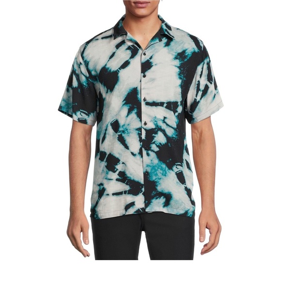 No Boundaries Men's Printed Shirt with Short Sleeves Size S (34/36) - Picture 2 of 6